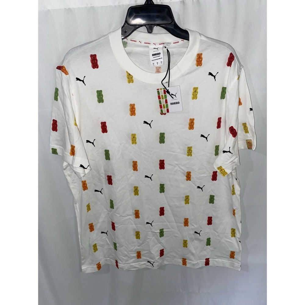 NWT PUMA X Haribo Gummy Bear T Shirt Mens Large AOP Candy Collab